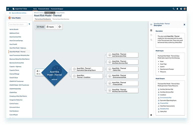 Alt Block Value Model Screen Shot - Copperleaf Decision Analytics